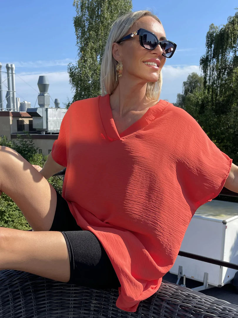 Katrine - Tunika med spets i ryggen
